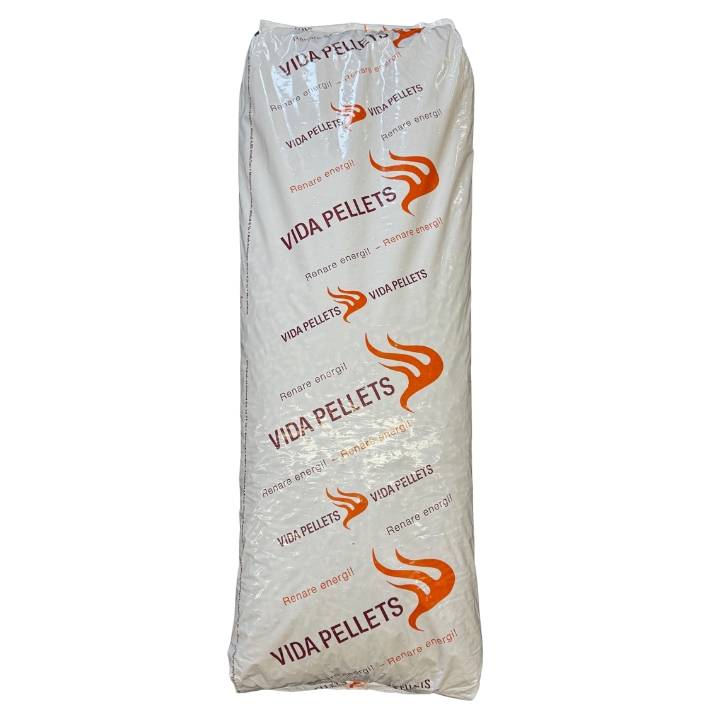 Vida Træpiller Varme Pellets 8mm, 832 kg (52x16 kg sække).