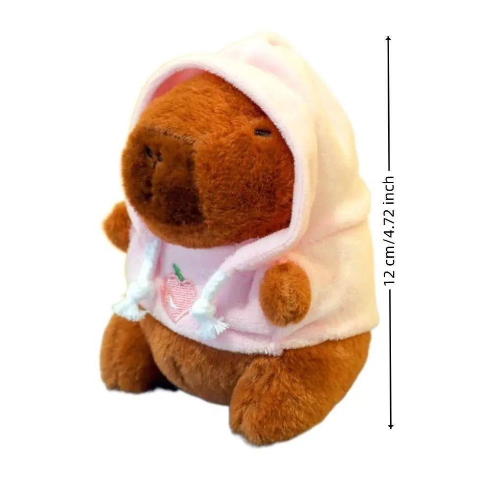 Söt Liten Capybara Gosedjur Med Vingar Huvtröja Simulering Capybara Docka Fluffigt Leksak Födelsedagspresenter
