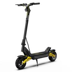 Powerful 1400W Electric Scooter for Adults - 55km/h, 70km Range, Foldable & Off-Road Tires - OOTD S10 48V 20AH 1400W svart/gul