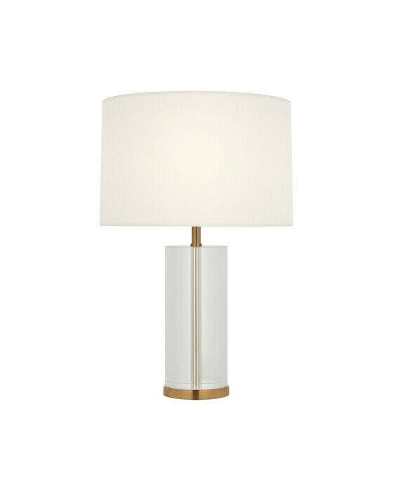 Lineham bordlampe trådløs krystal/antik messing