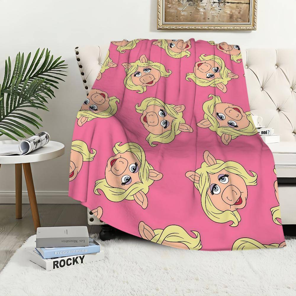 Tecknad Rolig M-Muppets M-Mest Önskade DSN Filt Flanell varm komfort mjuk plyschfilt För Picknick Sängar Hem Och Sovrum