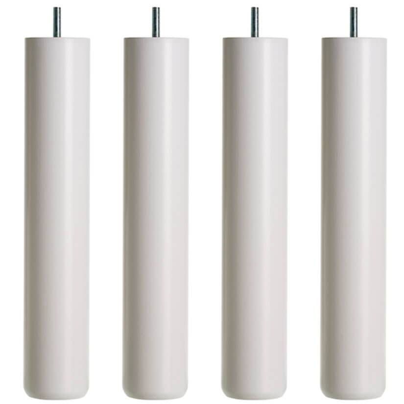 DUX Runda Ø5,5 cm Vit 30 cm - Sängben 4-pack