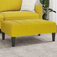Fotpall Gul 77x55x31 cm sammet