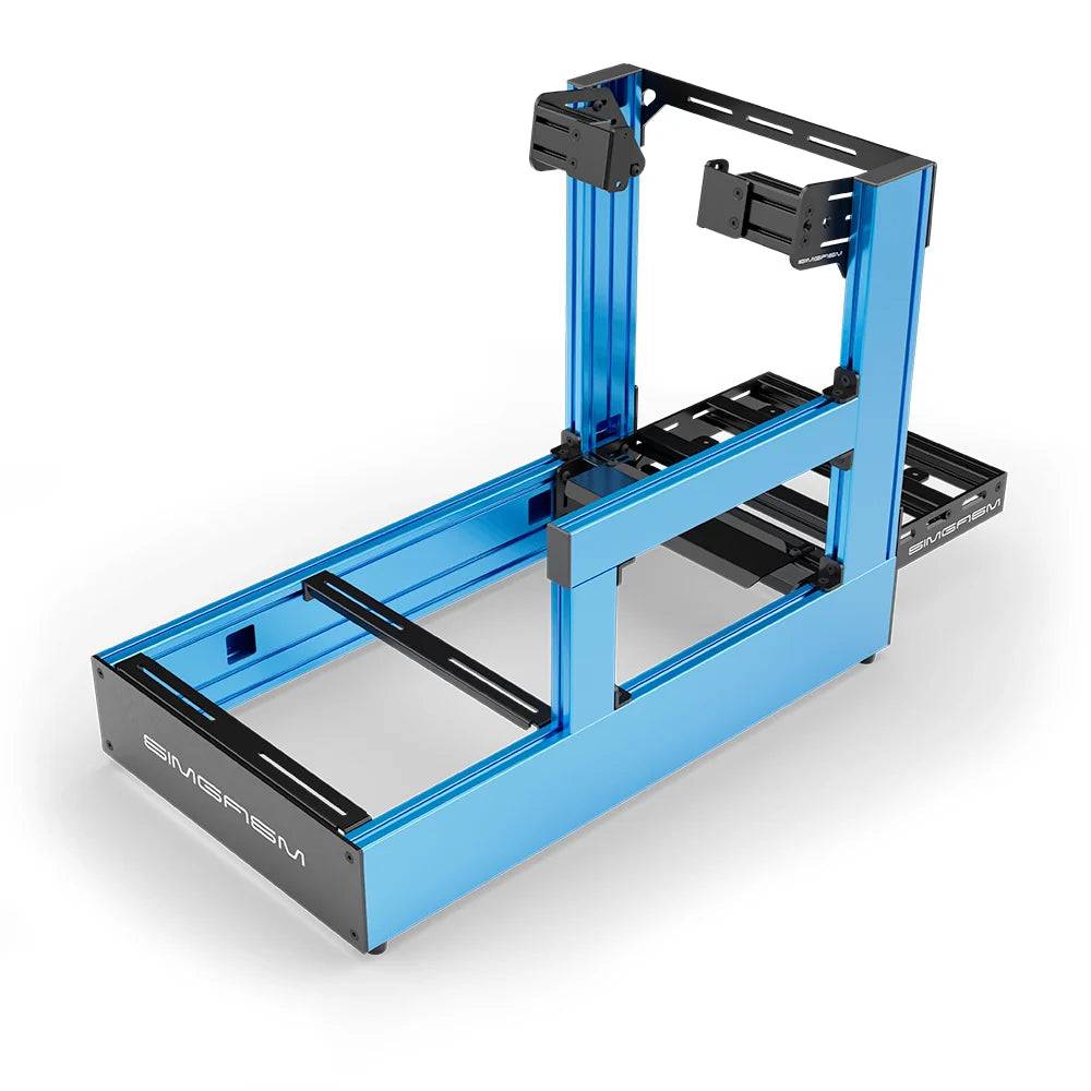 SIMGASM | Pro Aluminum Sim Racing Cockpit - Side Mount / Silver