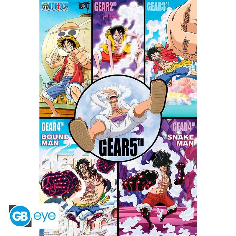 One Piece Poster Maxi 91.5x61 Gears history