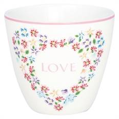 Latte cup Columbine love white - 1 stk tilbage