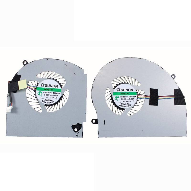 Cpu kylare fläkt/kylfläns för dell alienware 17 r4 alw 17c gtx 1080 0 k 2 pkv k2 pkv mg75090 v 1-c060-s9a mg75090 v 1-c070-s9a radiator - Cpu gpu-fläkt