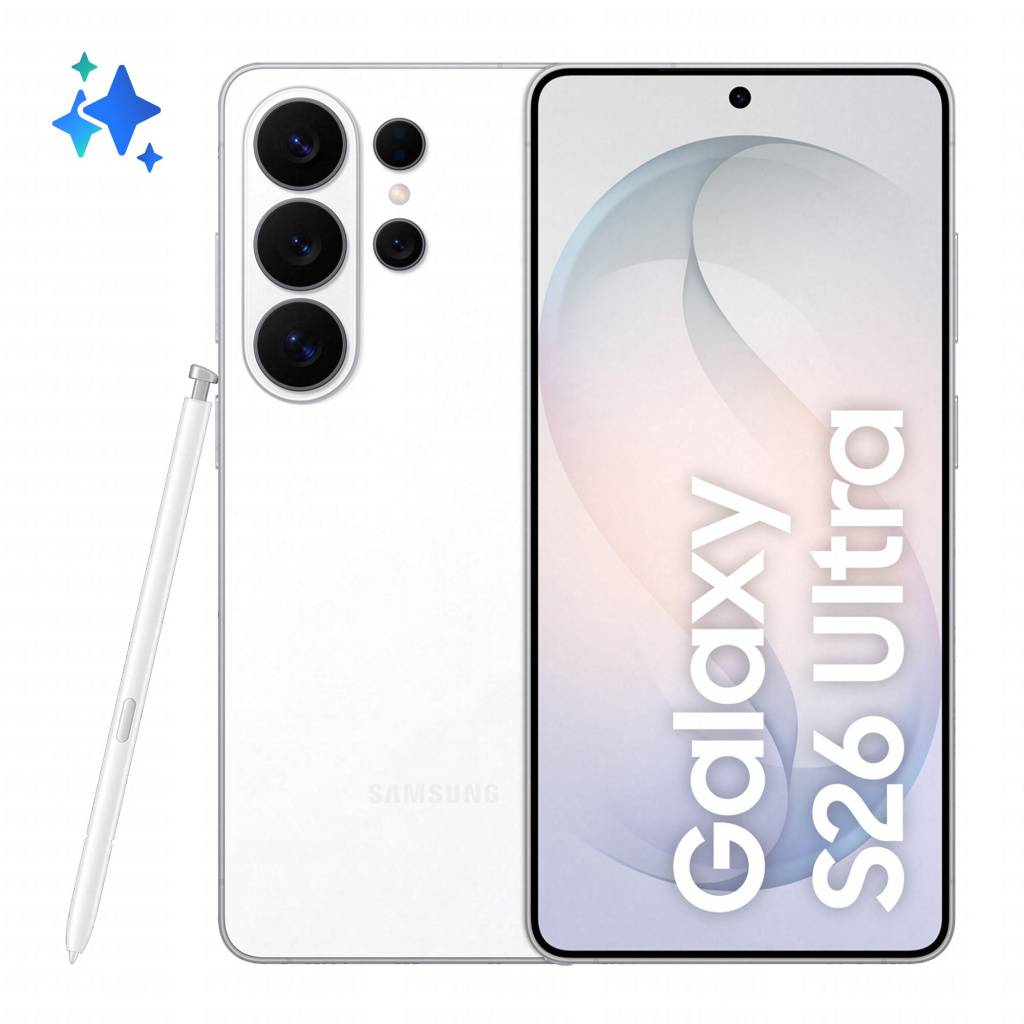 Samsung Galaxy S26 Ultra 17,5 cm (6.9") Dual SIM Android 16.0 5G USB Type-C 12 GB 256 GB 5000 mAh Hvid_