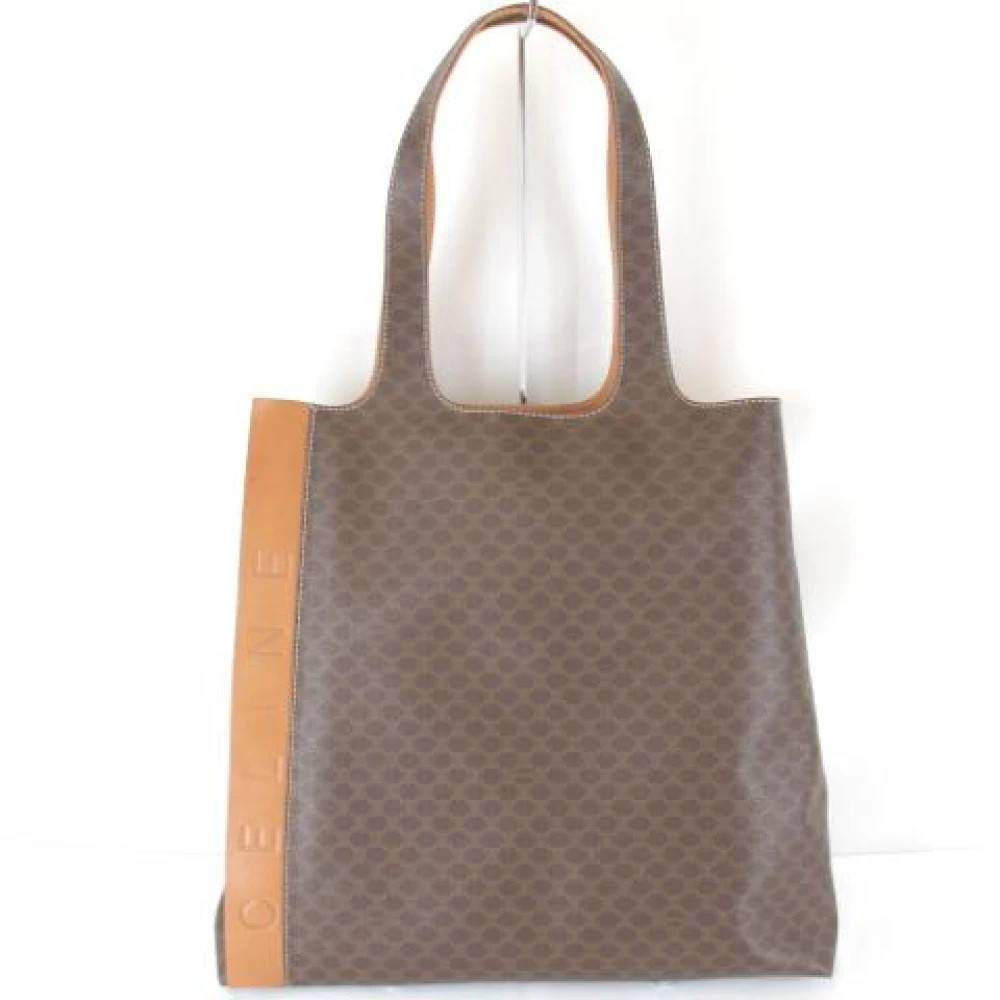 Celine Vintage Pre-owned Macadam Håndtaske - Vintage - Dame - Brun - ONE SIZE - Uld