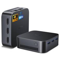 Huidun H20 Windows 11 Pro Intel 12:e Gen N95 Mini PC 16GB 512GB SSD Stationär speldator svart