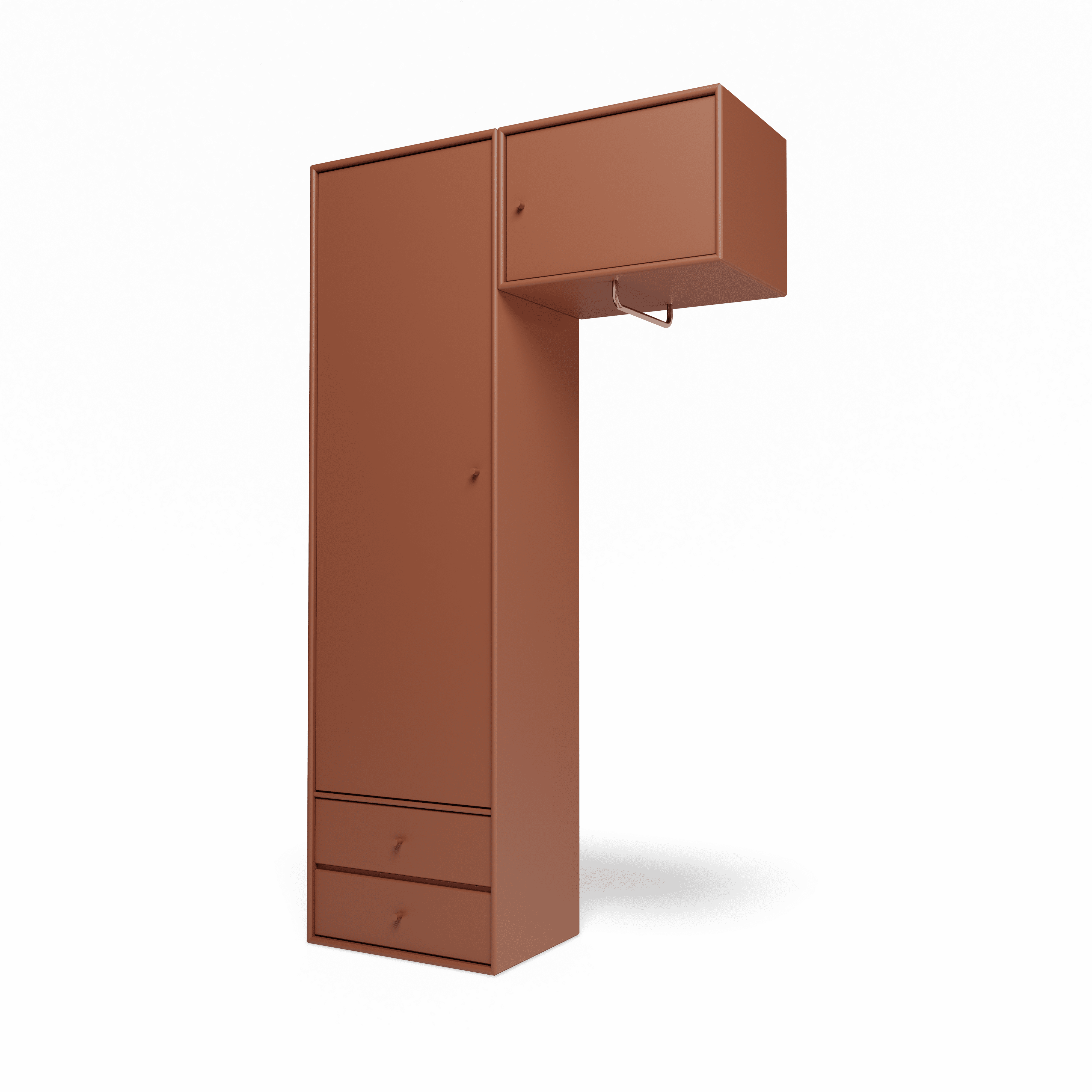 Attire II garderobe, inkl. ophæng fra Montana Hazelnut - Jacobsen Plus