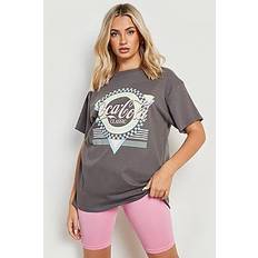 Plus Coca-Cola Licensed Oversized T Shirt - charcoal - 44