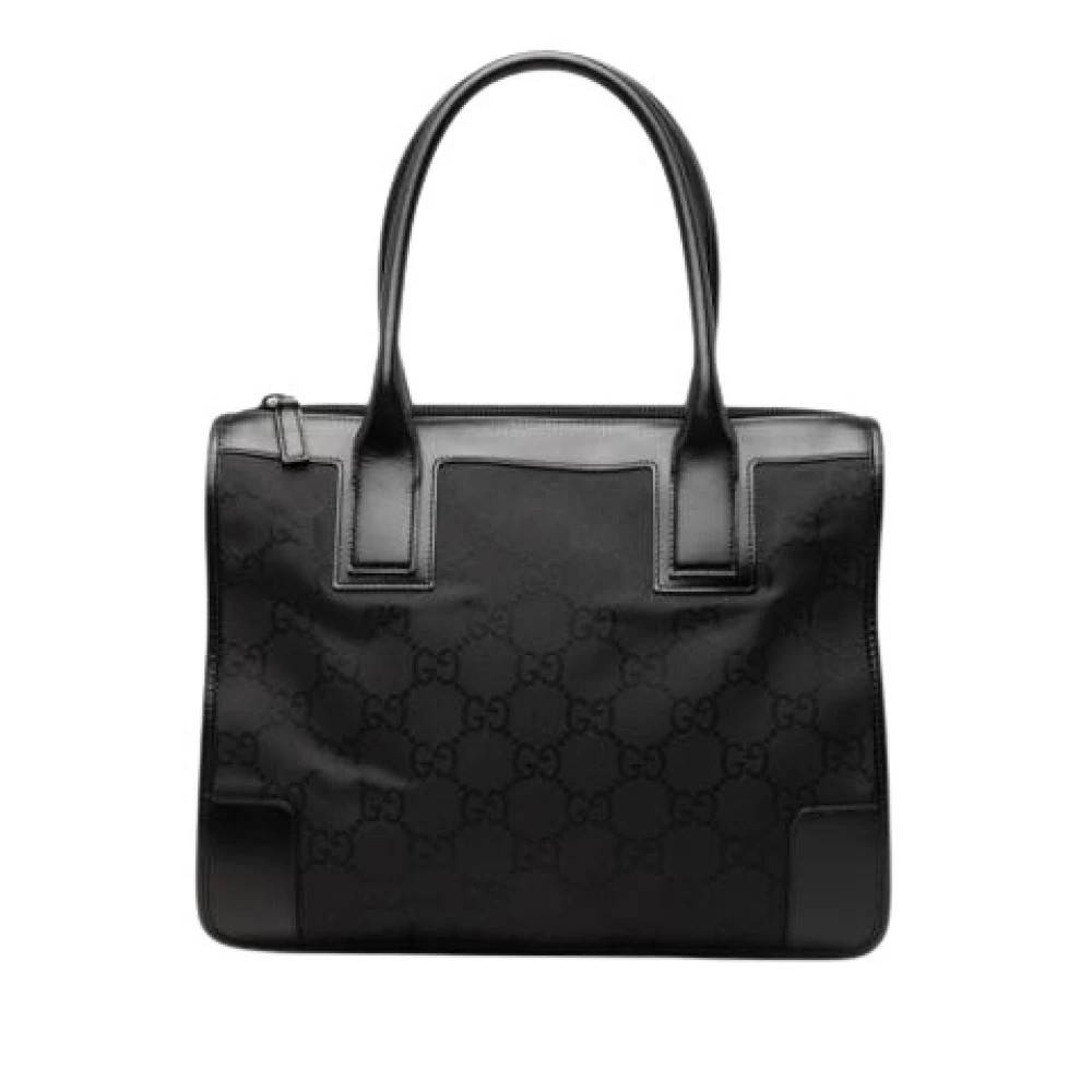 Gucci Vintage Pre-owned Vintage Nylon Tote - Vintage - Dame - Sort - ONE SIZE - Nylon