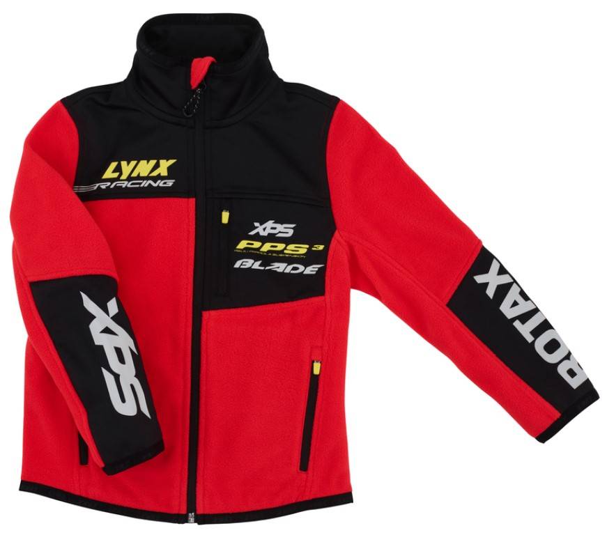 LYNX RE FLEECE JACKA JUNIOR FIRE RÖD 7-8Y