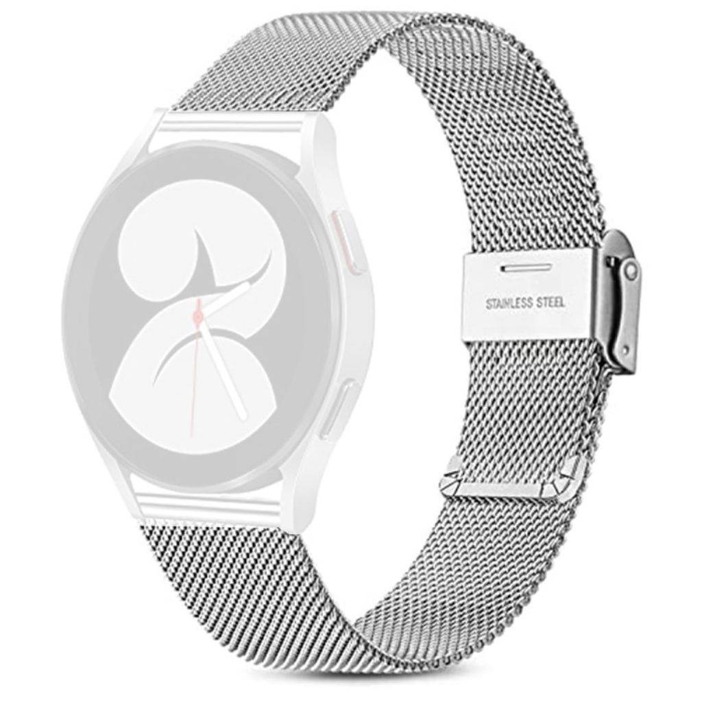 Samsung Galaxy Watch 6/6 Classic/5/5 Pro/4 Milanesiskt Klockarmband - Silver