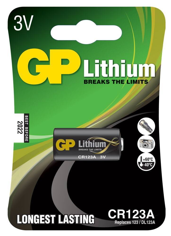 Lithiumbatteri GP Lithium CR123A Pro