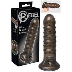 Penismanschette REBEL 18 cm mit Rillen