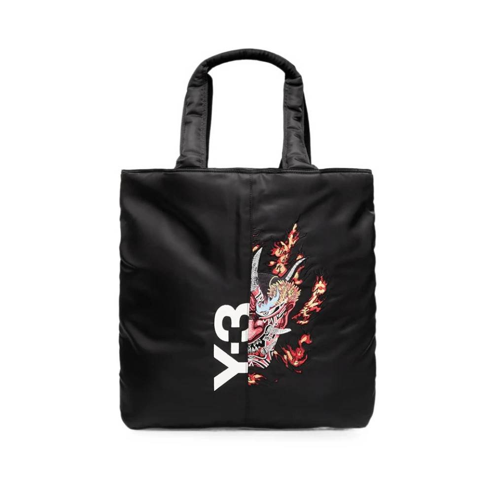 Y-3 Grafisk Tote Bag - Tasker - Herre - Sort - ONE SIZE - Polyester