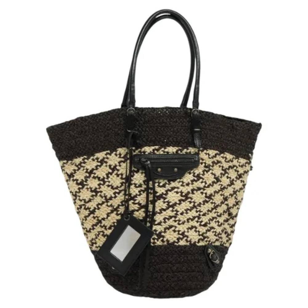 Balenciaga Vintage Pre-owned Stof balenciaga-tasker - Vintage - Dame - Brun - ONE SIZE - Tyl