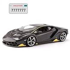 1:18 Aventador LP700-4 lämplig for Lamborghini sportbilssimuleringsbilmodell i legering (Color : LP770 gray)