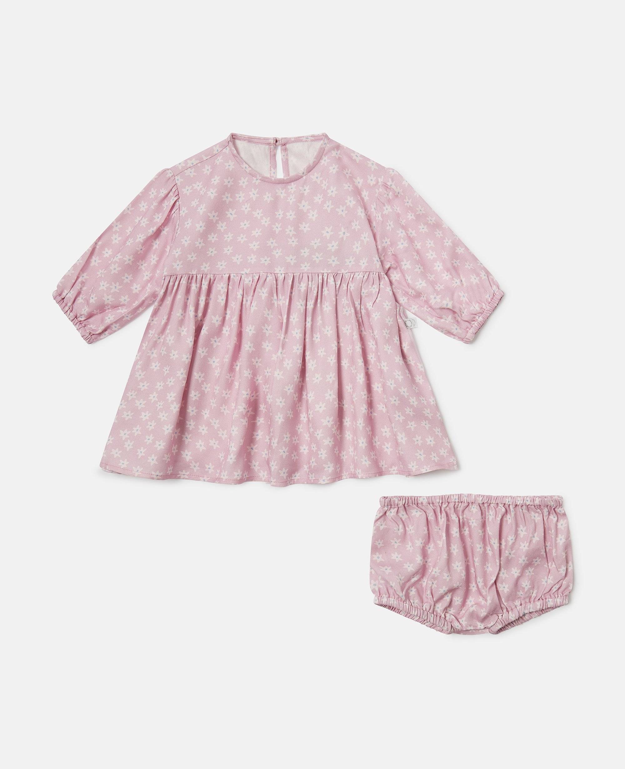 Stella McCartney - Langärmeliges Kleid mit Blumen-Print, , Größe: 6m