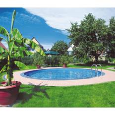 STARTER SET Stahlwandpool Rund Ibiza Ø 400 x 150 cm