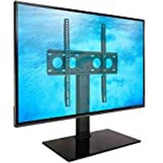 Ergosolid CASTOR 2 - Bordstativ - glas- och stålbotten för LCD-TV, LED 32-55 tum (81-140 cm diagonalt) med VESA Max på 400 x 400 mm, upp till 40 kg