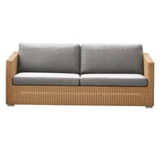 CANE-LINE CHESTER SOFA 3/PERS INKL. LYSEGR� HYNDER - NATURAL 197