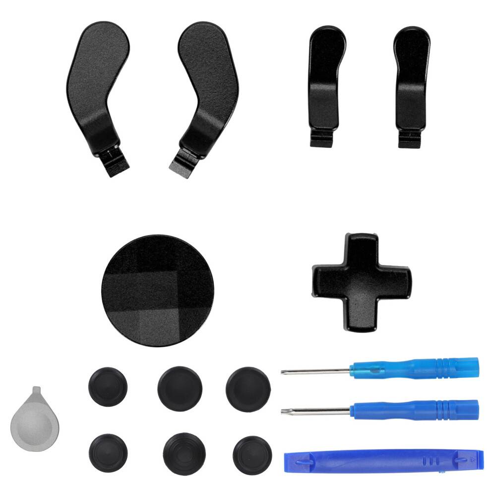 Premium Controller Enhancement Kit til Xbox Elite Series 2, udskiftelige paddles med Hair Trigger Locks-teknologi, udskifteligt rustfrit stålbeslag