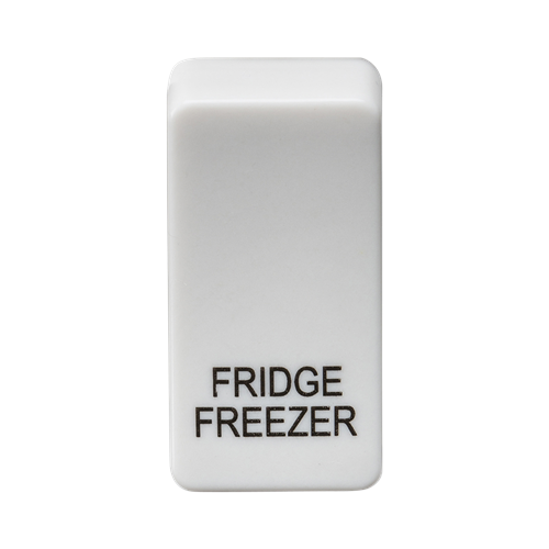 KnightsBridge Switch cover "marked FRIDGE/FREEZER" - white