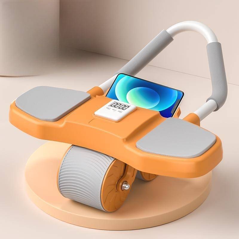 Chronograph Elbow Brace Automatic Rebound Abdominal Wheel Curl Abdominal Wheel Plank Support Home Fitness Belly Slimming Fat Burning