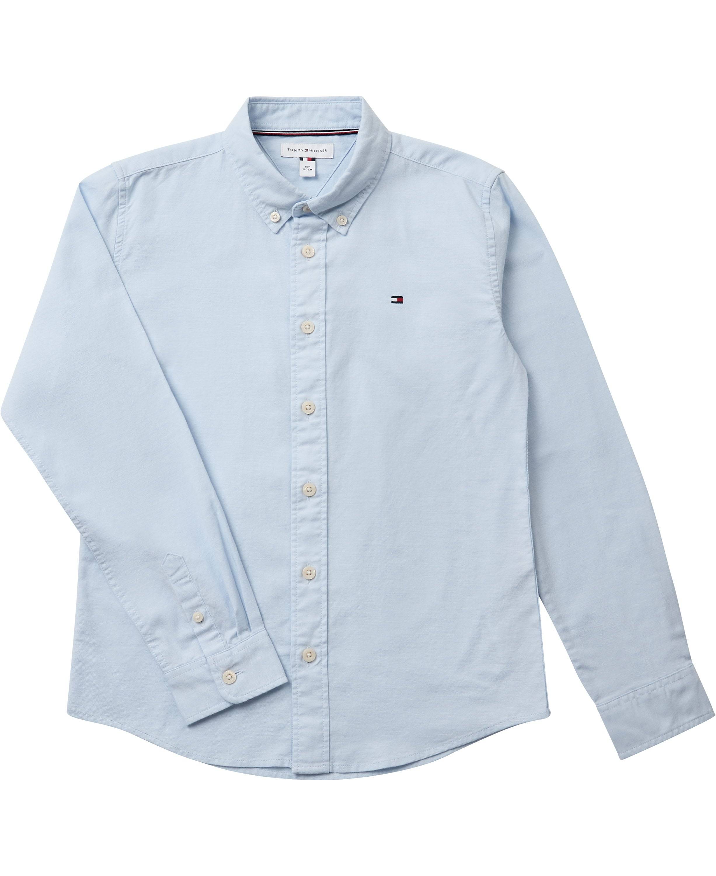 Tommy Hilfiger Flag Oxford Shirt LS Stl. 12 pojkar - Skjortor Från Magasin - Calm Blue (12)