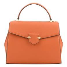 Pourchet Paris, Väska, Dam, ONE Size, Läder, Mellanstor orange väska - i läder