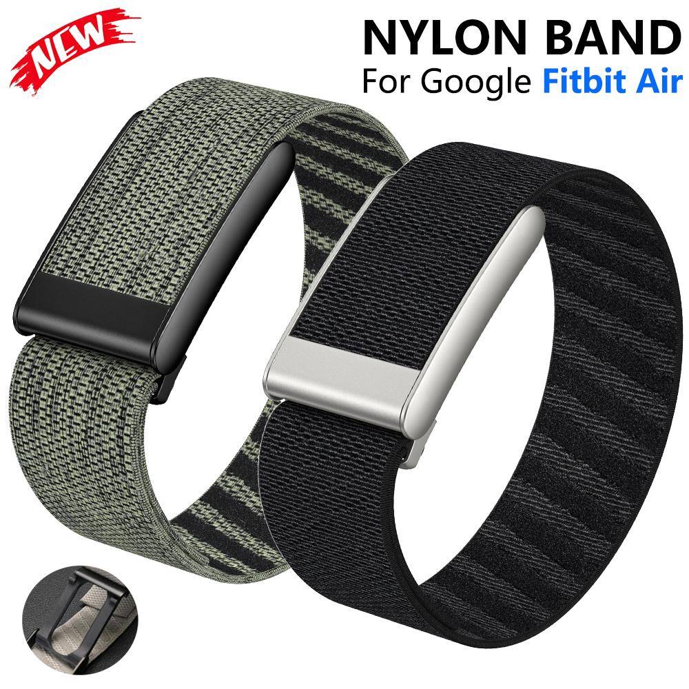 Nylon Fitnessband Justerbart Ersättningsband Skydd Andningsbart Sportarmband För Google Fitbit Air Byt till Whoop 5.0 black