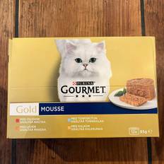 Purina Gourmet Gold Mousse kattemad - Pakke med 12 blandede dåser