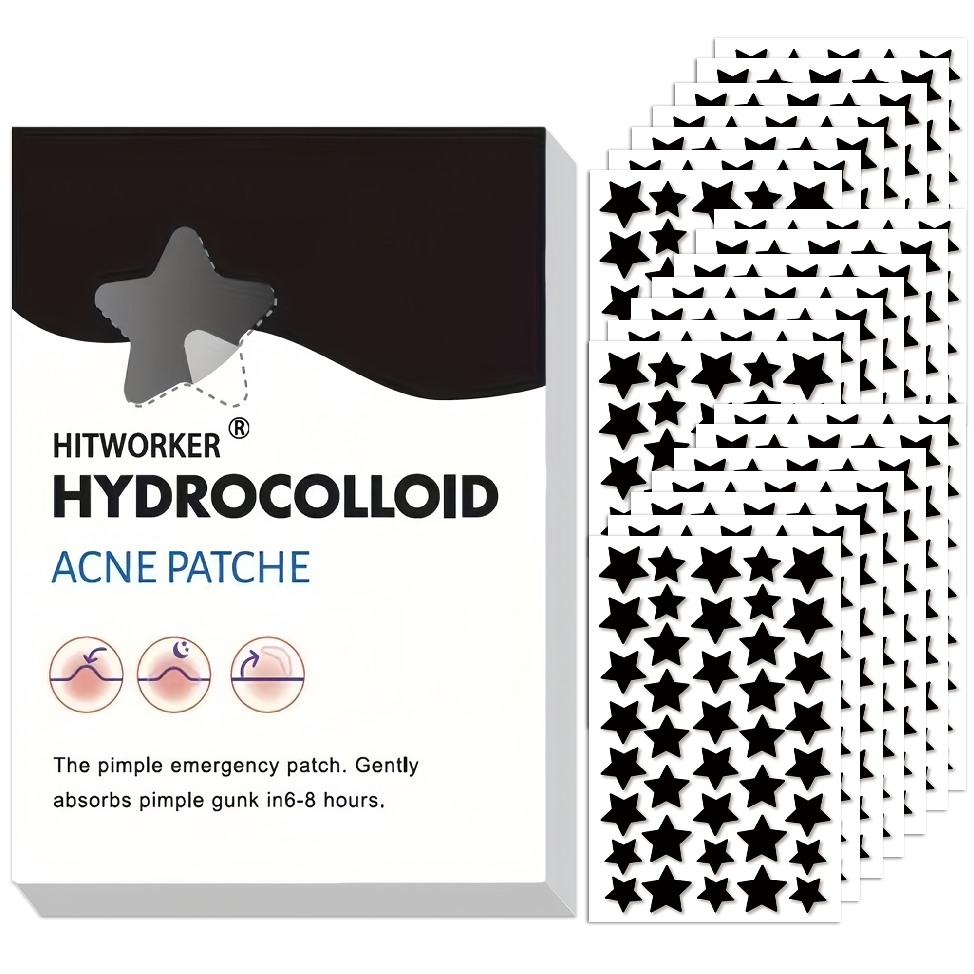 Colloidal Pimple Patch 400/800 Pieces/Box Acne Patch, Non-Alcoholic, Mild and Non Irritating Acne and Blemishes Coverage Sticker