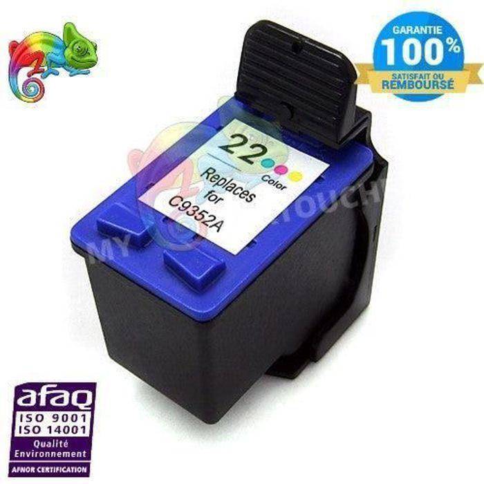 22XL Cartouches d'encre compatibles pour HP 22 pour Deskjet F380 F390 D2360 D2460 3940 D1560 F2180 F4180 D1530 Officejet 4315