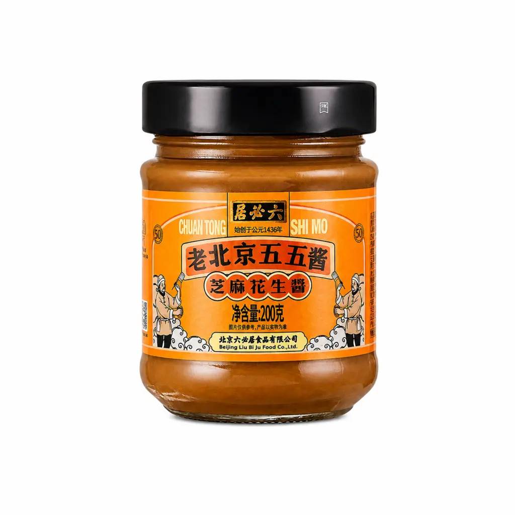 Sesampasta Med Jordnötter 200g (Wu Wu Jiang) Liu Bi Ju Kina