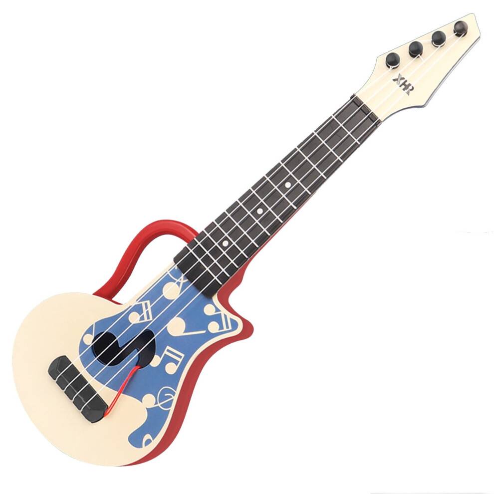 Børneguitar Rød 17 tommer 4-strenget ukulele legetøj