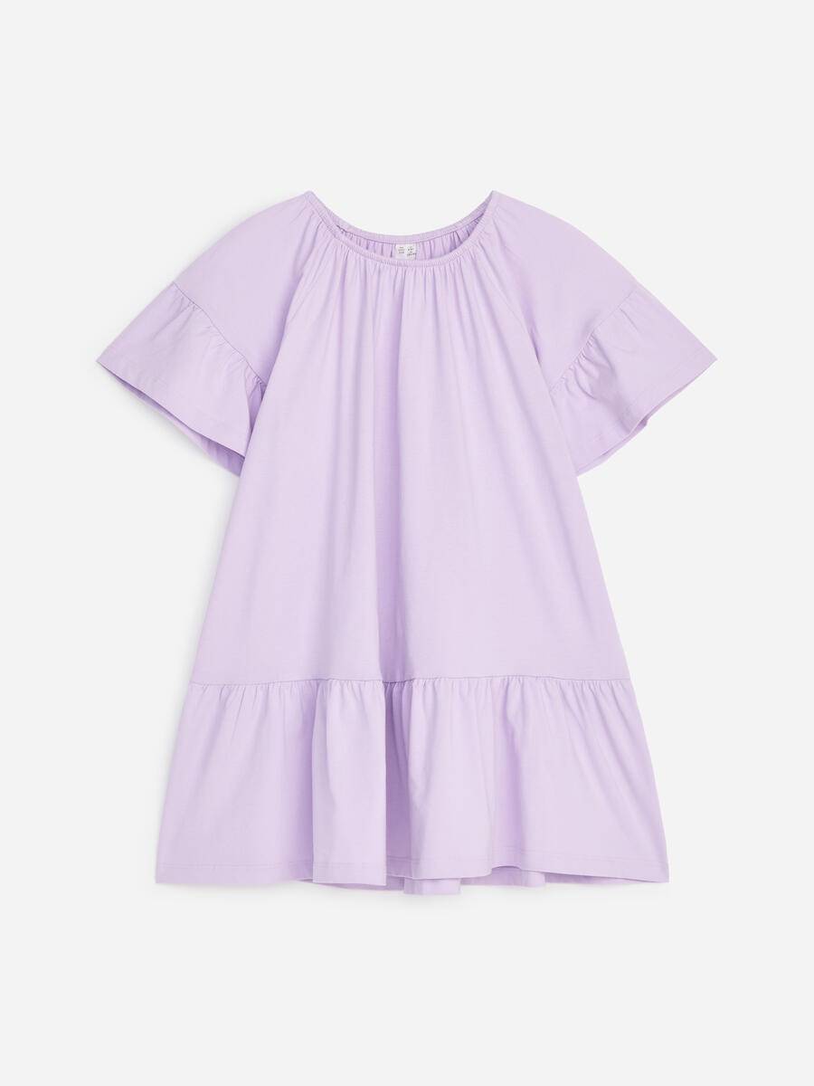 ARKET Cotton Dress -Purple, 110/116