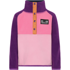 Didriksons Monte Kids 4 Halvknapp Jumper Light Heather Pink  Light Heather Pink-100 cm  Rosa  100 cm  kvinna