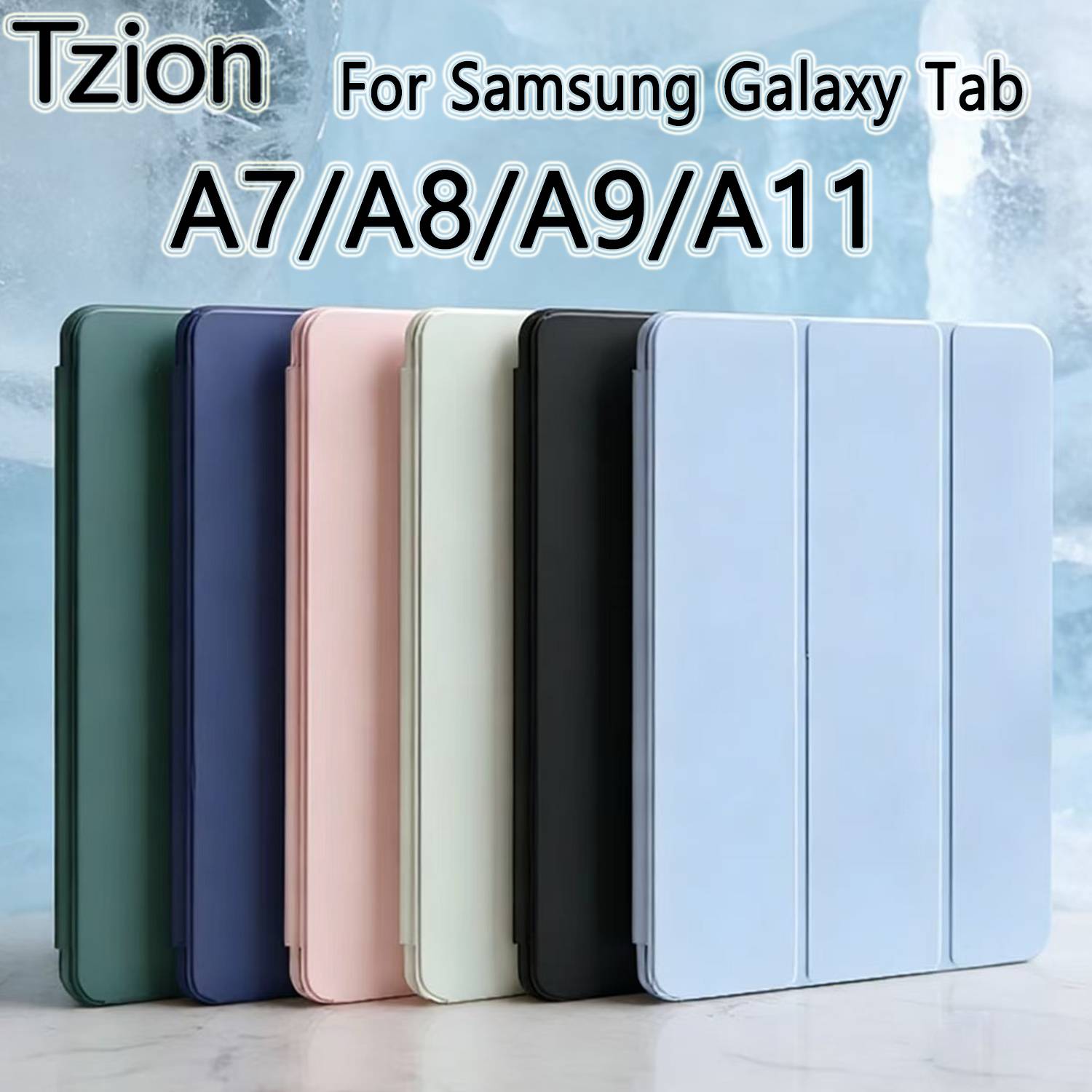 Tablet Case For Samsung Galaxy Tab A7 Lite A8 A9+ A11+ 8.7 10.5 11 T220 T500 T505 X110 X210 X130 X230 Magnetic Flip Stand Cover