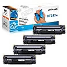 LOSMANN 4 svart toner kompatibel med HP CF283A 83A för HP LaserJet Pro MFP M201n M202dw M202n M225dn M225dw M225rdn M226dn M226dw M125a M125nw M126a M126nw M127fn M127fp M127fw M128fn M128fp