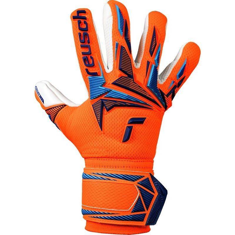Reusch Målmandshandske Attrakt FreeGel Advance World Cup Line - Orange/Blå Børn.
