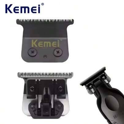 KM-2299 professionell sladdlös elektrisk hårtrimmer, USB-laddningsbar salongstrimmer, T-bladstrimmer för hår och skägg för män, hemhårtrimmer, origina - Svart (One Size-svart,En storlek - Blad,En storlek - Lätt)