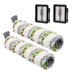 Home Times Bürstenwalze für Bissell CrossWave X7 Pet Pro 2955N,3479N Multi-Surface All in One Nass-Trocken-Staubsauger und Filter (Grünes Haustier)