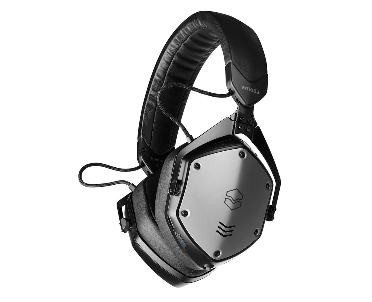 ANC Bluetooth Brusreducerande Trådlösa Hörlurar med aptX Trådbunden Anslutning och Mikrofon V-MODA M-200 M200BTA-BK Over-Ear HD, Stöd, (Svart) svart