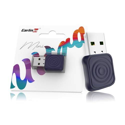CarlinKit 2026 kabelloser CarPlay & Android Auto Adapter, Upgrade von kabelgebundener auf kabellose Verbindung, Plug & Play mit USB-A/Typ-C, Funktioniert mit iPhone iOS 10+ & Android 11.0+