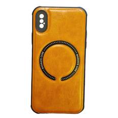 læder cover til iPhone XS Med MagSafe Brun