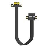 GLOTRENDS 300mm PCIe 3.0 X1 Riser-kabel för M.2, WiFi, Firewire, USB, ljudkort, etc